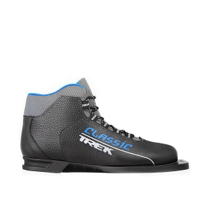 Лыжные ботинки TREK SOUL NN75 (чёрный, лого синий)