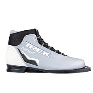 Лыжные ботинки TREK SOUL NN75 (серо-белый цвет)