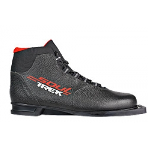 Лыжные ботинки TREK SOUL NN75 (чёрно-красные)